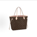 LOUIS VUITTON NEVERFULL MM  托特包  棕⾊